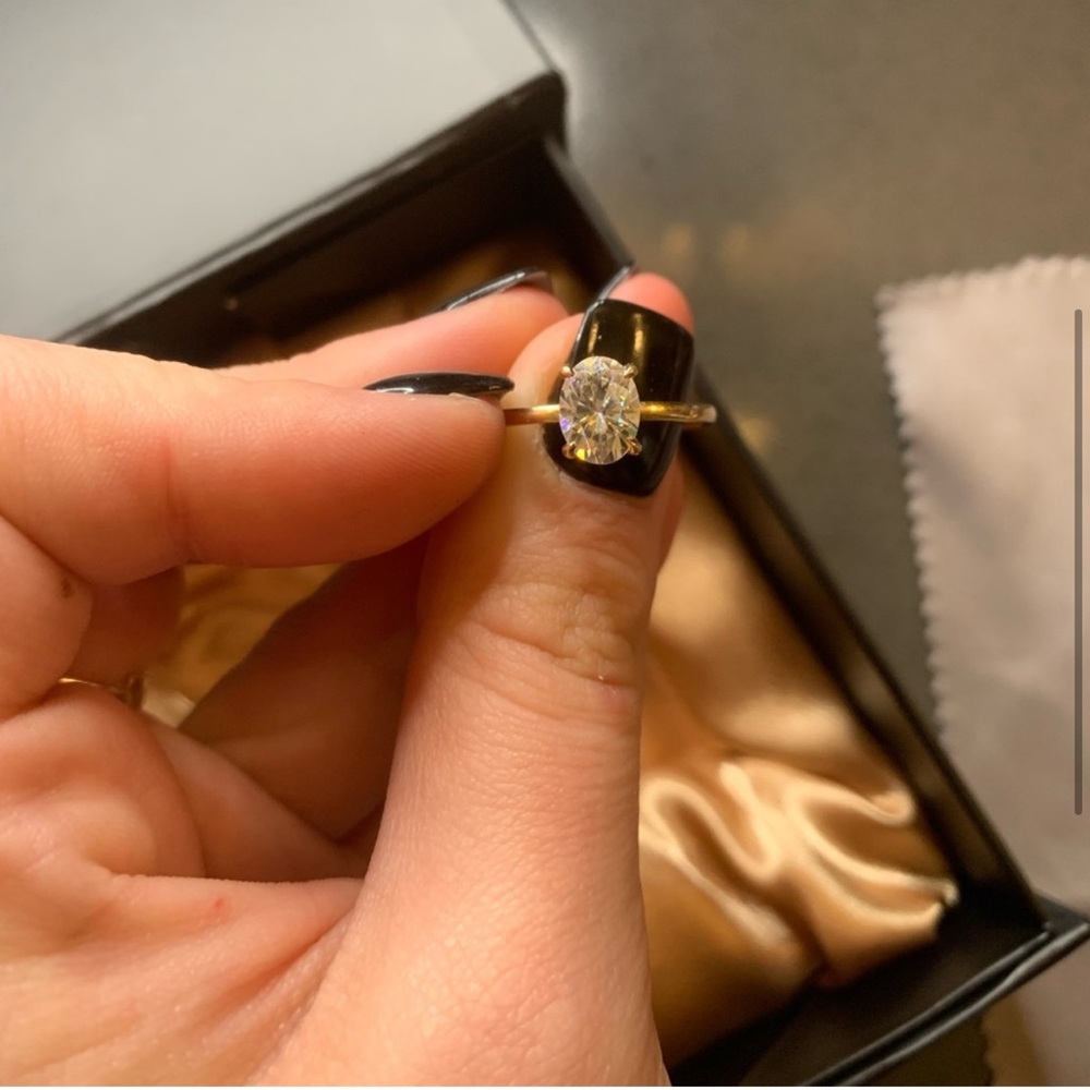Moissanite Engagement Ring